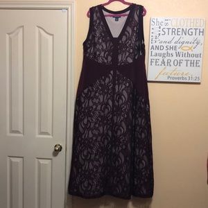 Long laced maxi dress